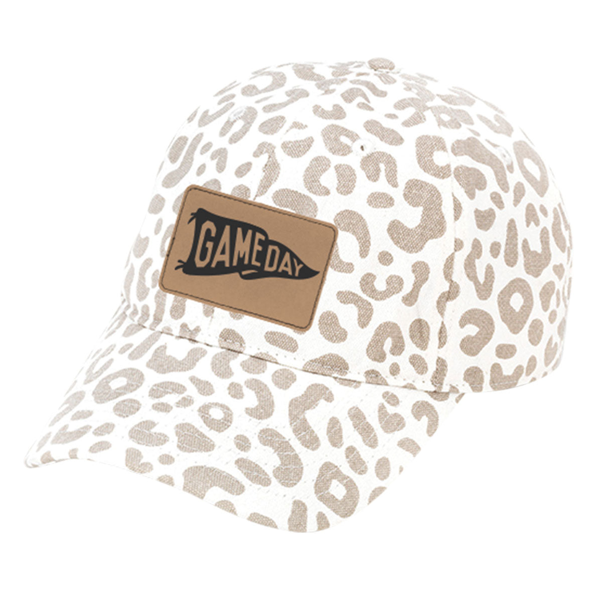 Game Day Pennant Patch Natural Leopard Cap