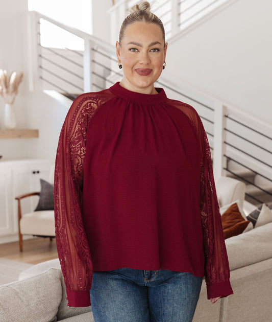 Lace on My Sleeves Blouse