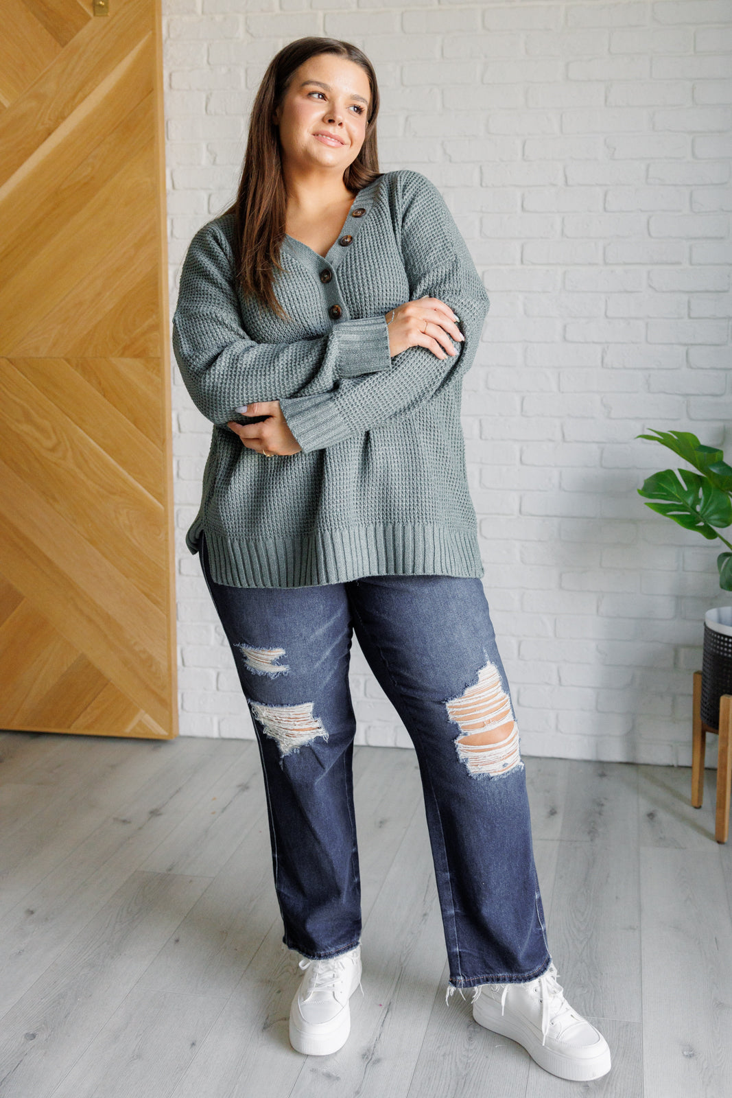 Lakeside View Sweater | Sage