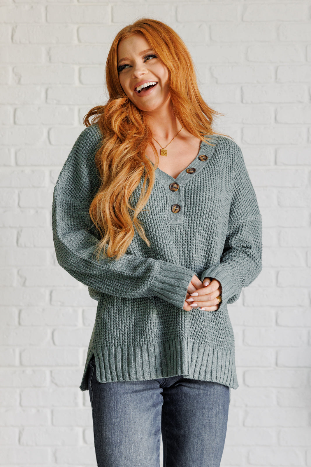 Lakeside View Sweater | Sage