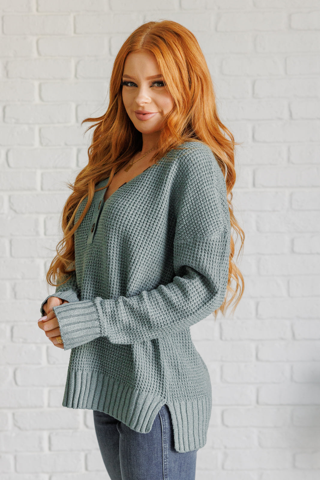 Lakeside View Sweater | Sage