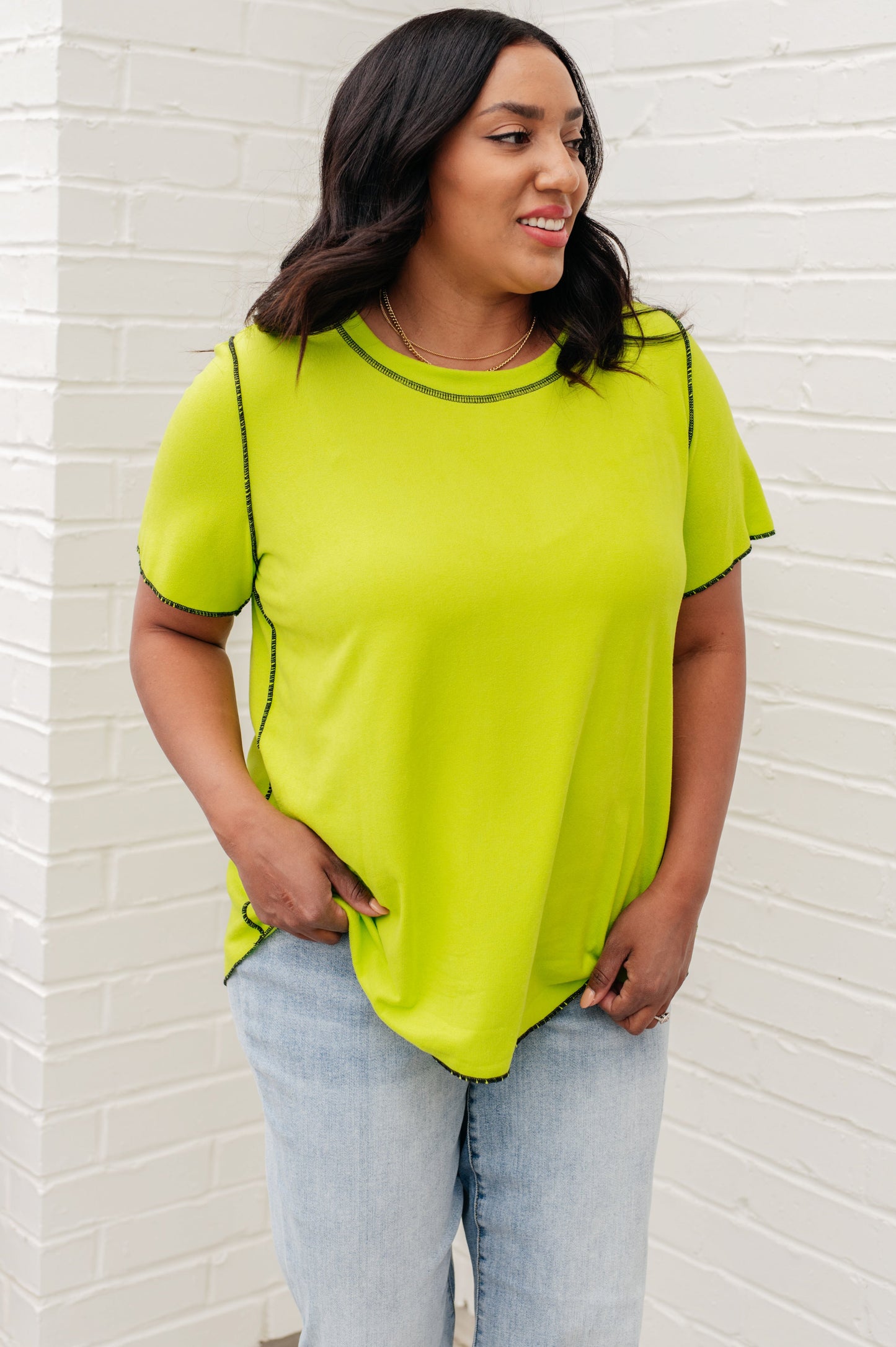 Lemons & Limes Contrast Top