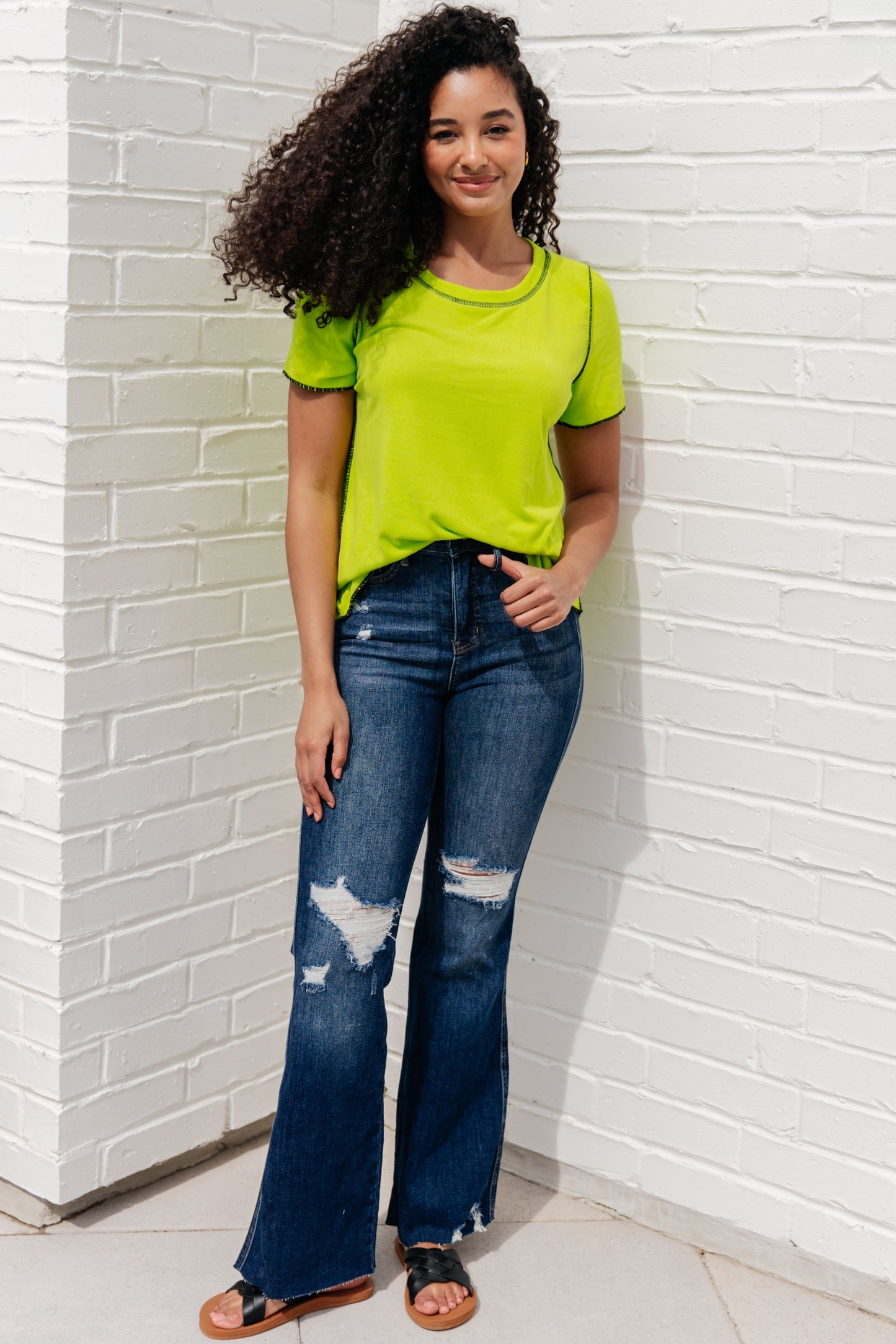 Lemons & Limes Contrast Top