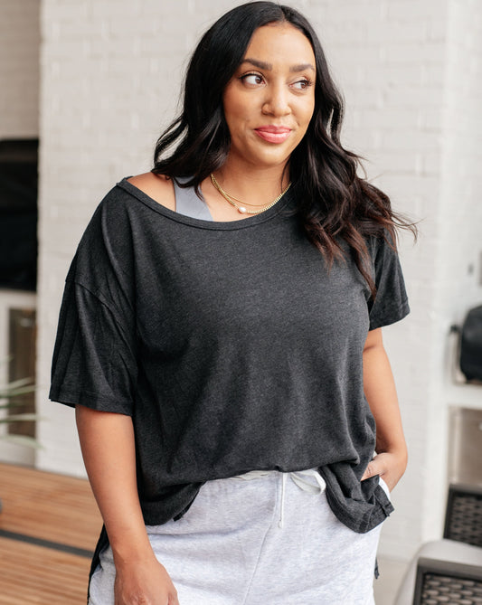 Let Me Live Relaxed Tee | Black