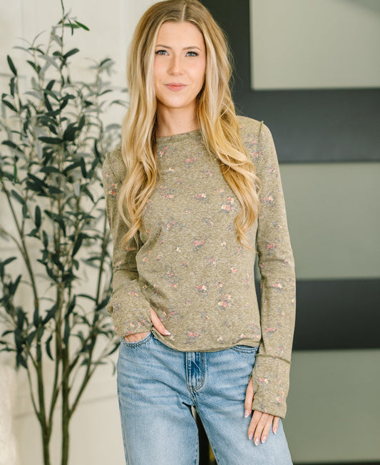 Literally Obsessed Top | Olive