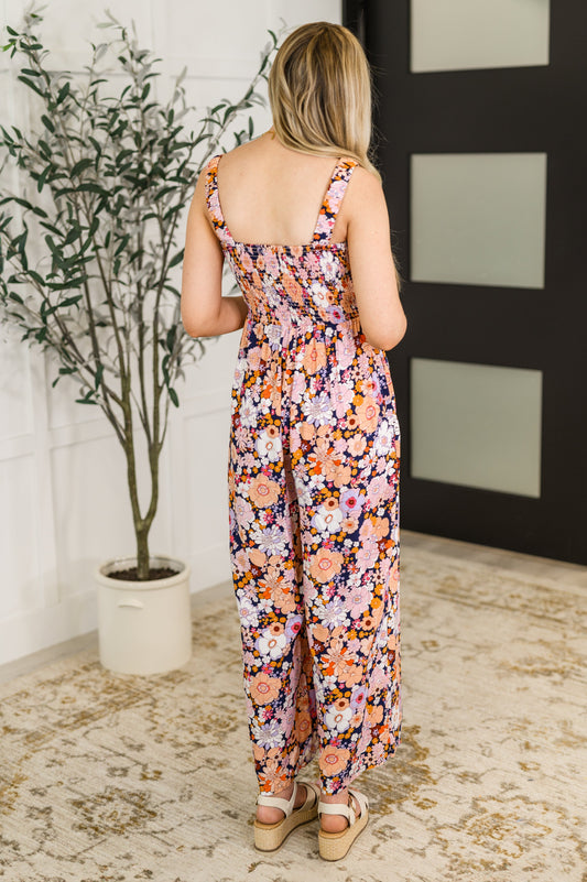 Live Your Best Life Floral Jumpsuit | Retro Floral
