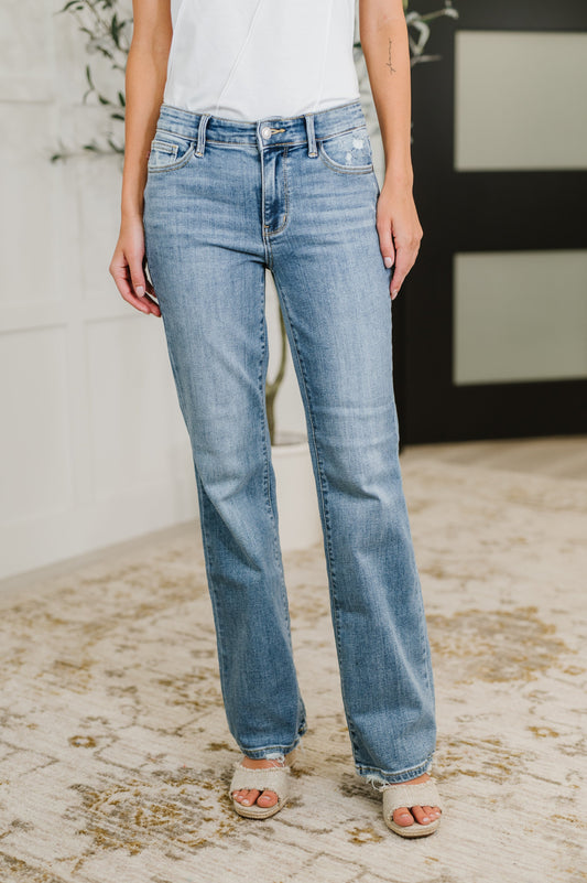 Lorena Mid-Rise Bootcut Jeans | Judy Blue