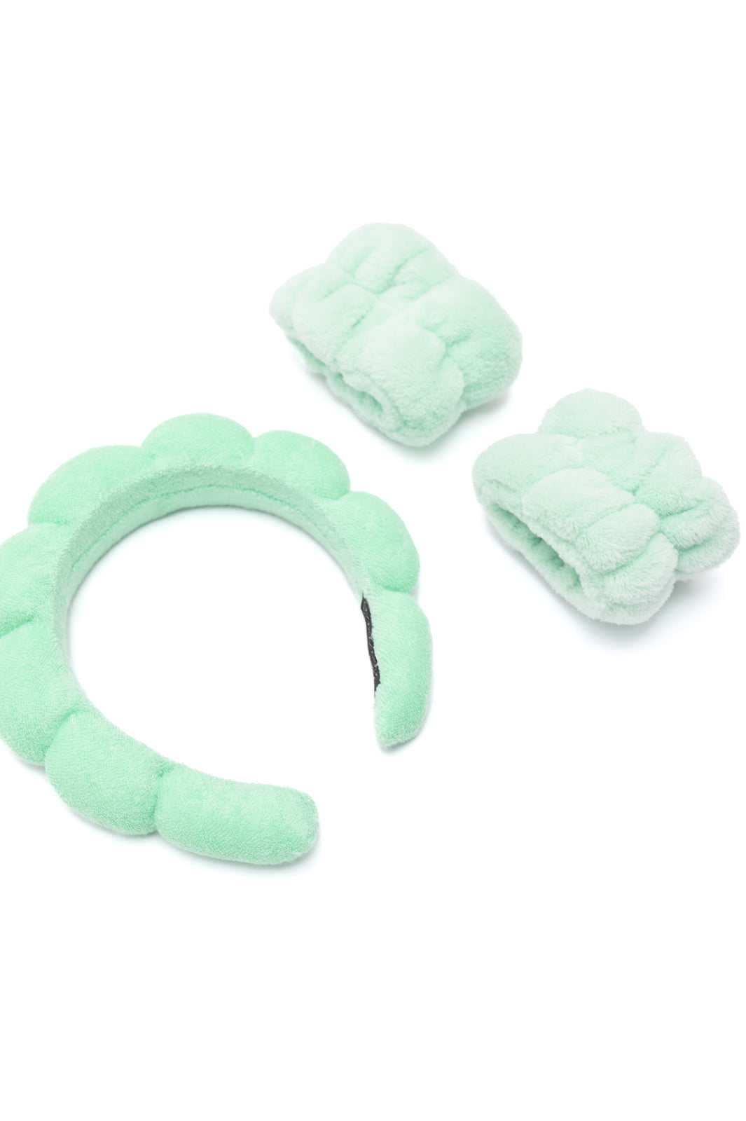 Lost in the Moment Headband & Wristband Set | Green