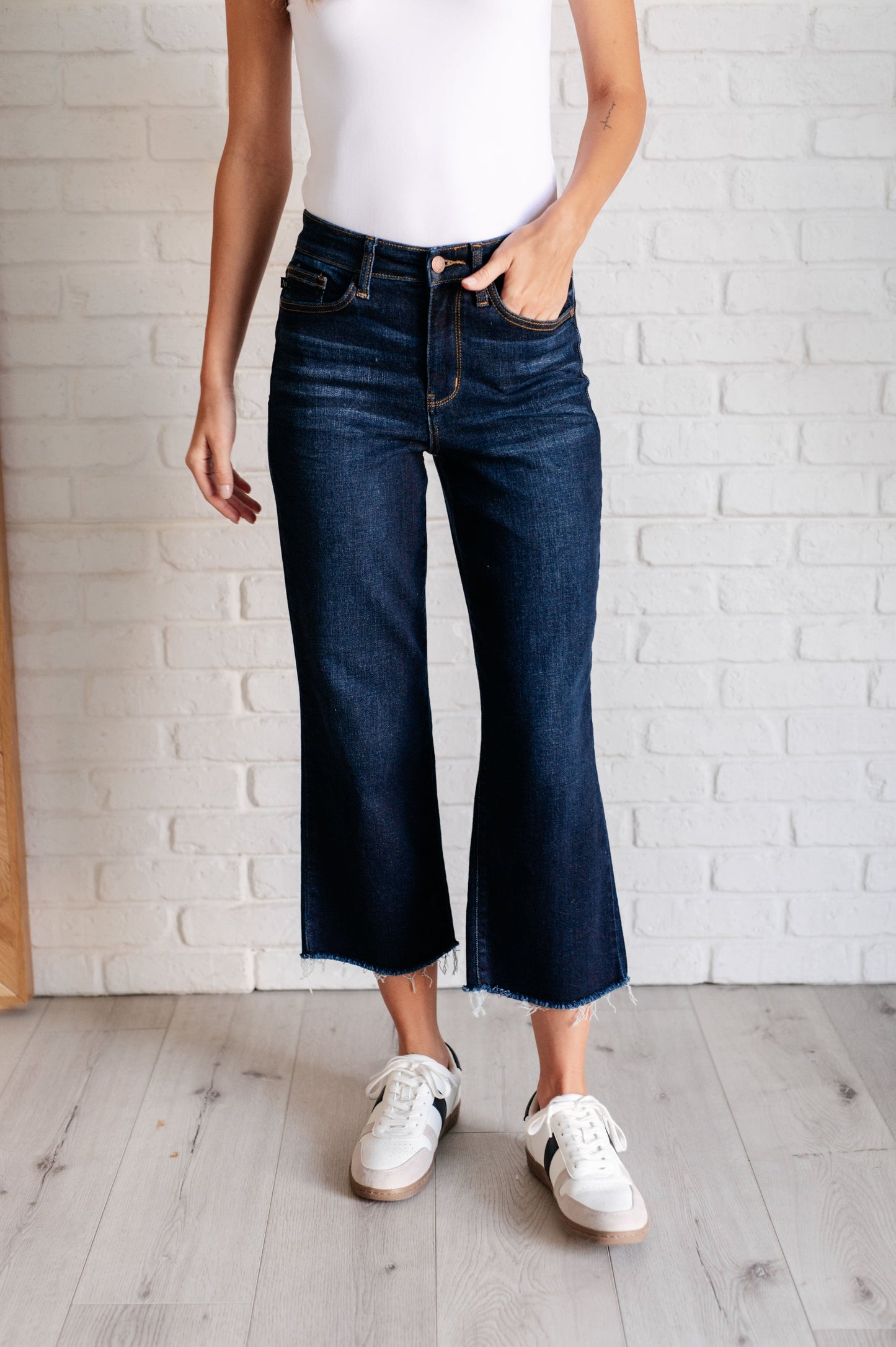 Madeline High-Rise Cropped Wide Leg Jeans | Judy Blue