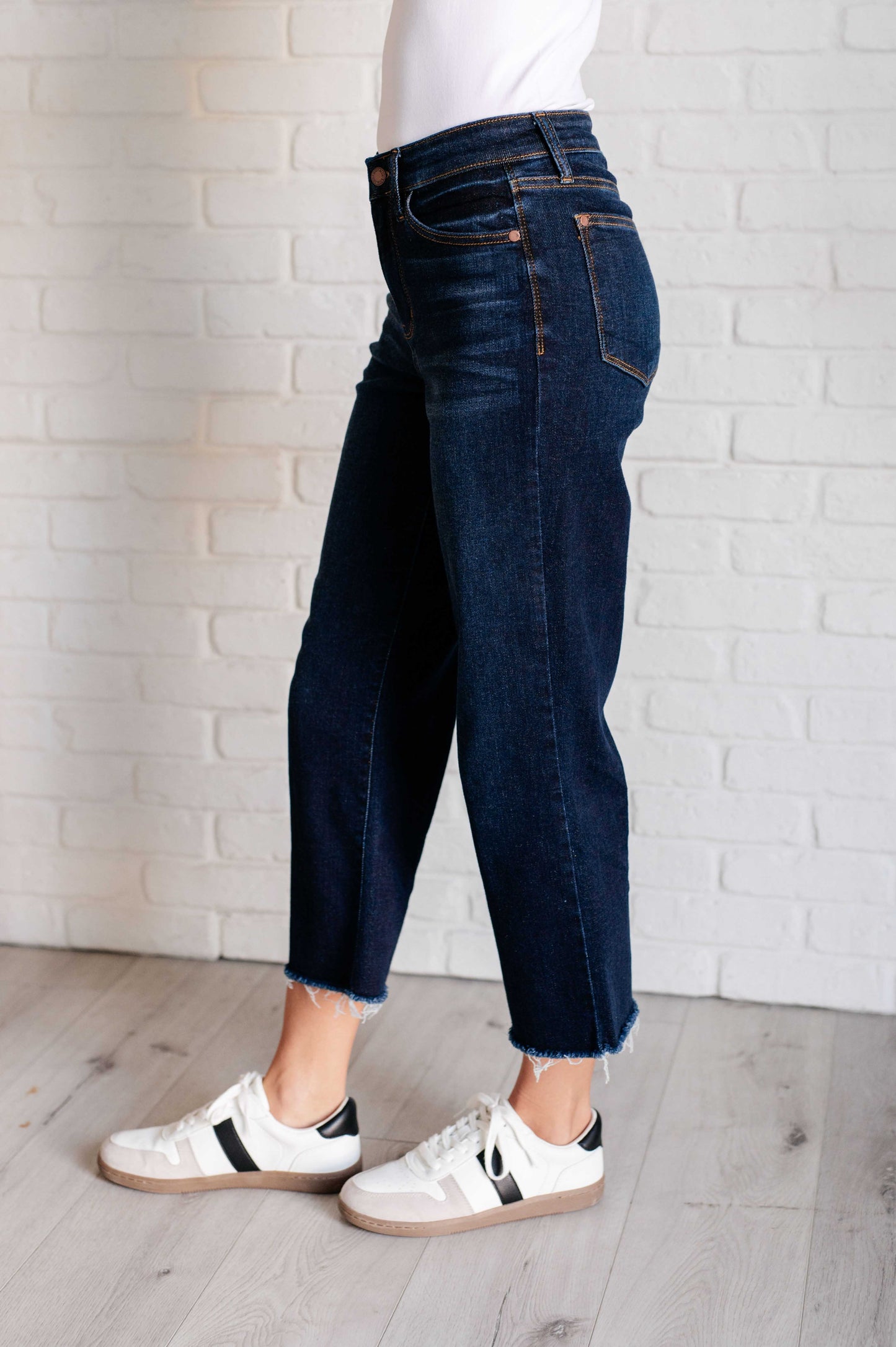 Madeline High-Rise Cropped Wide Leg Jeans | Judy Blue