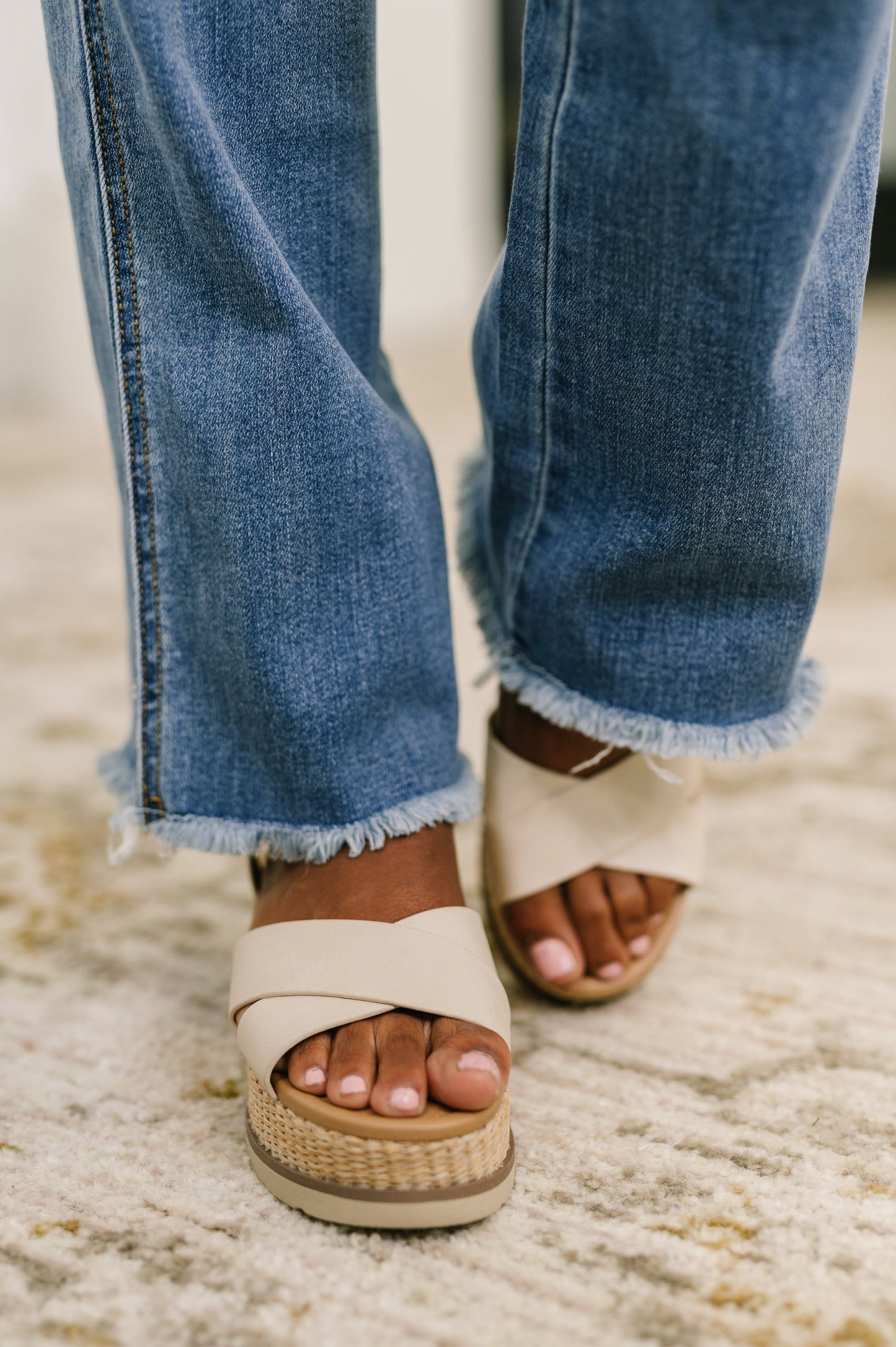 Maureen High-Rise Distressed Bootcut Jeans | Judy Blue