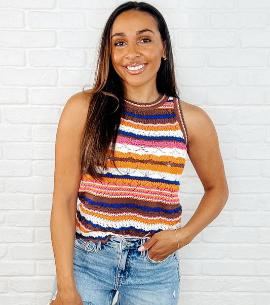 Max Aura Striped Tank Top