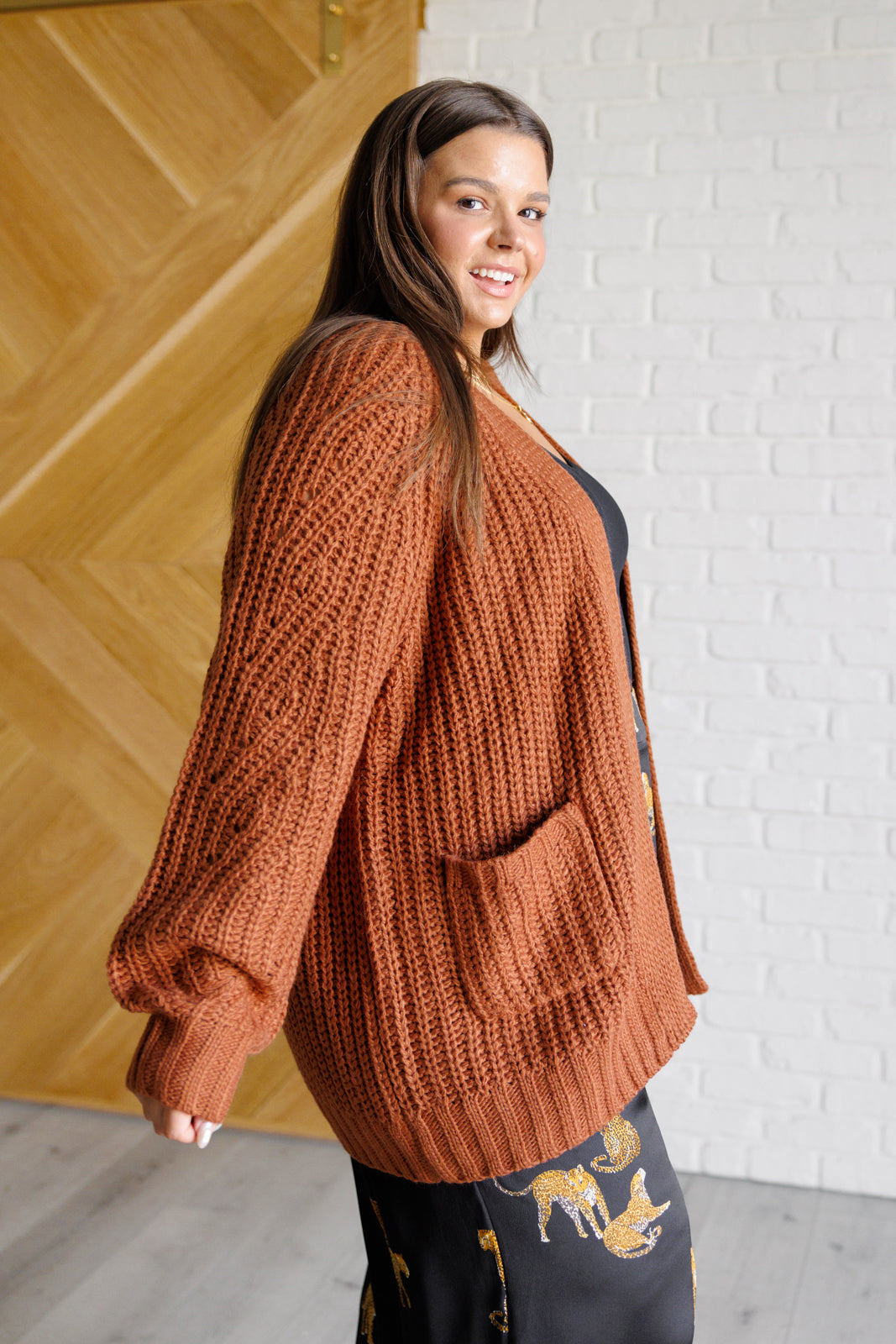 Maybe Monday Cardigan | Chestnut