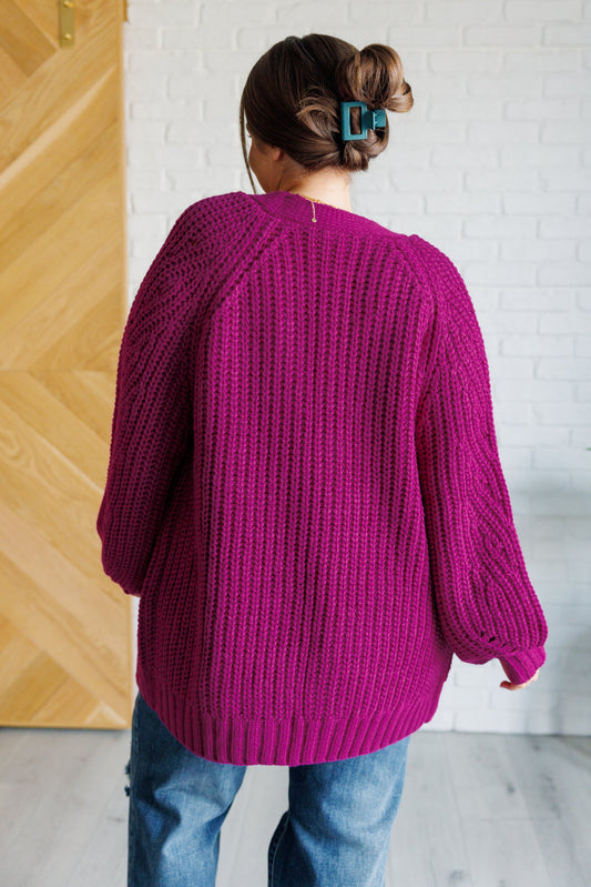 Maybe Monday Cardigan | Berry