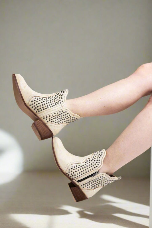 Nailed It Ankle Booties | White