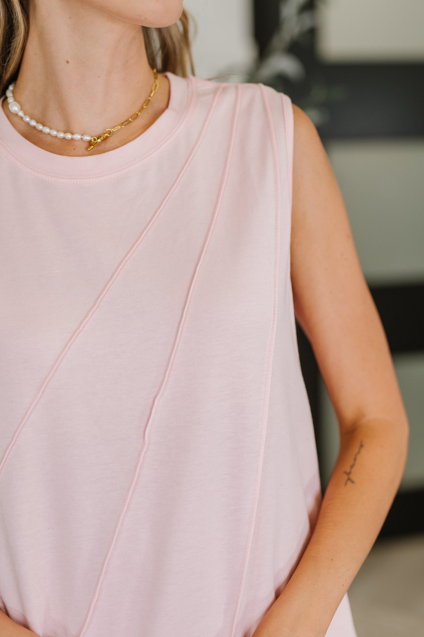 New Normal Sleeveless Top | Pink