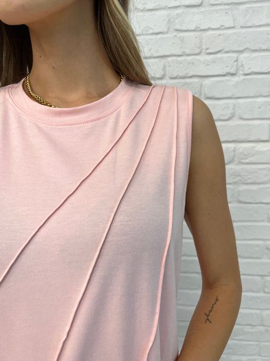 New Normal Sleeveless Top | Pink