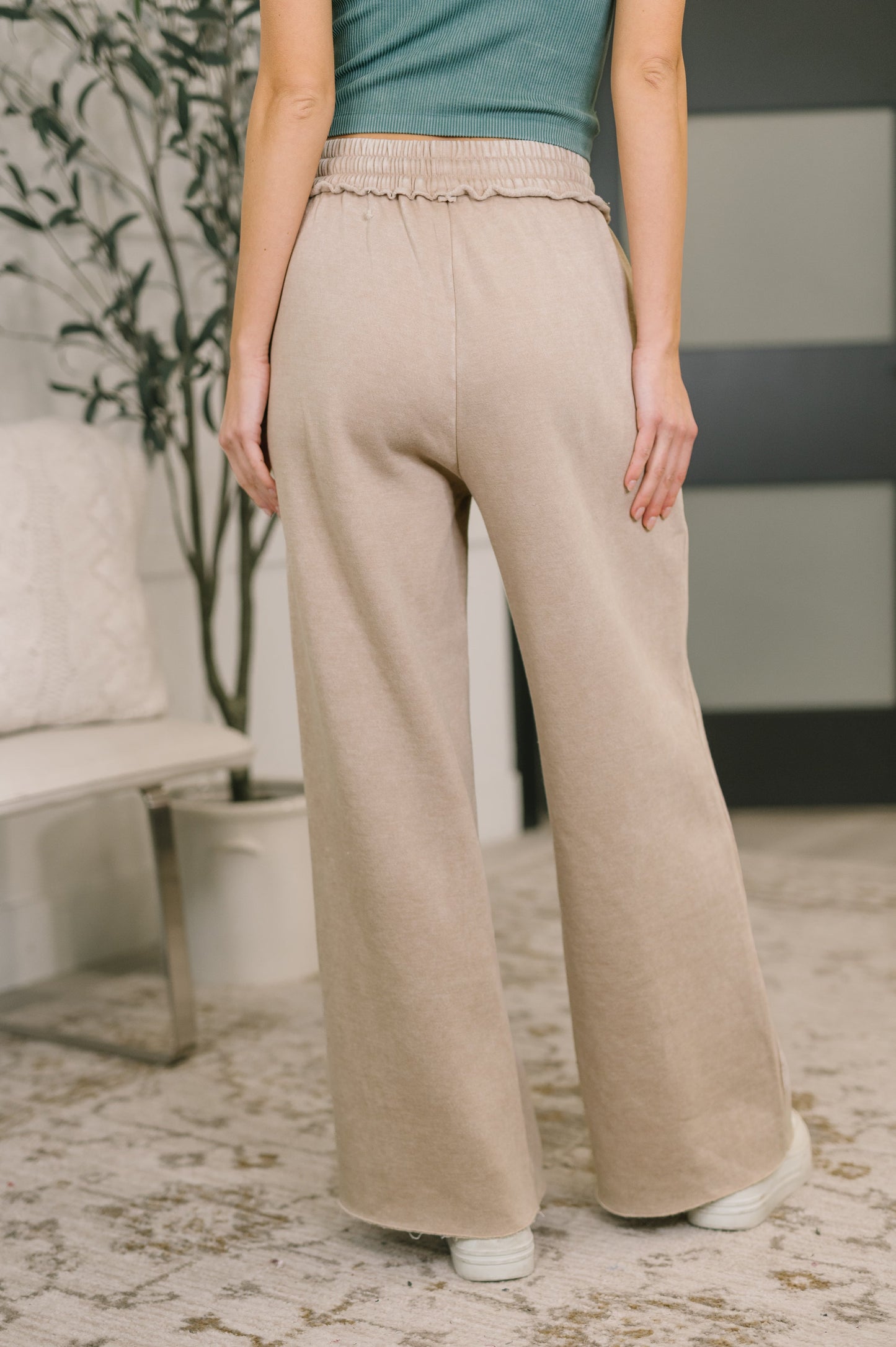 Nights Like This Palazzo Sweatpants | Ash Mocha