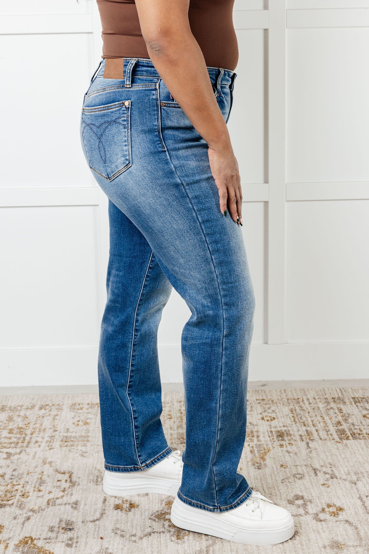 Nivea Vintage Wash Thermal Straight Jeans | Judy Blue