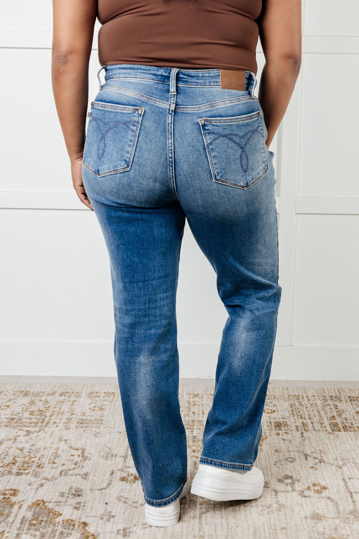 Nivea Vintage Wash Thermal Straight Jeans | Judy Blue