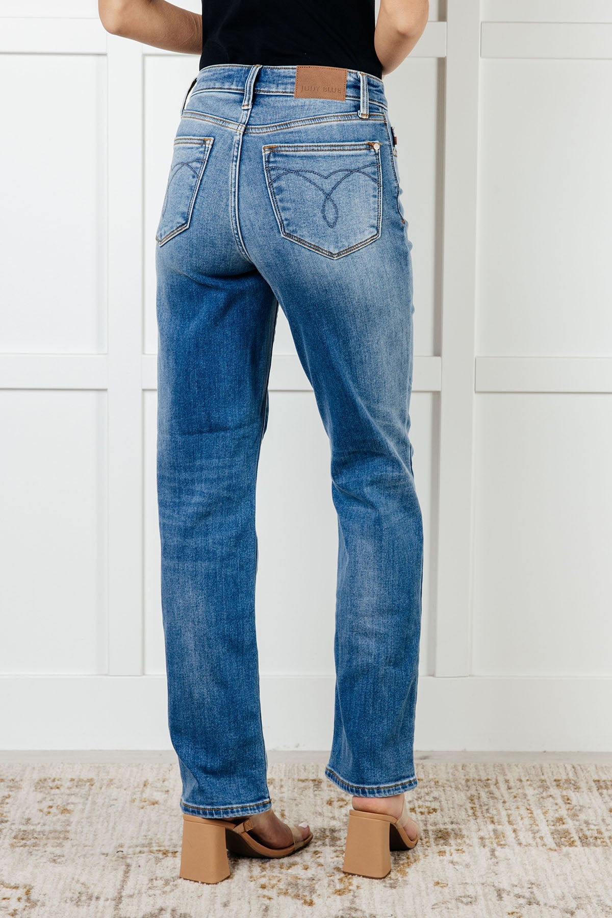 Nivea Vintage Wash Thermal Straight Jeans | Judy Blue