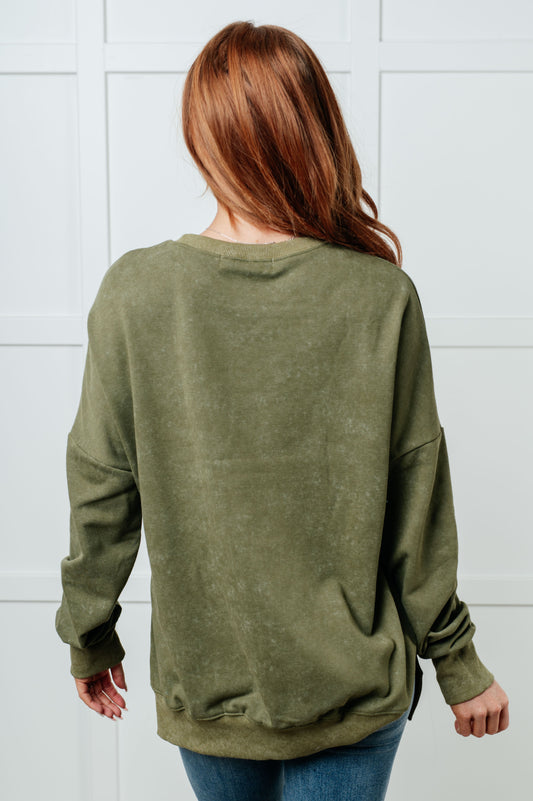 No Plain Jane Oversized Sweatshirt | Green
