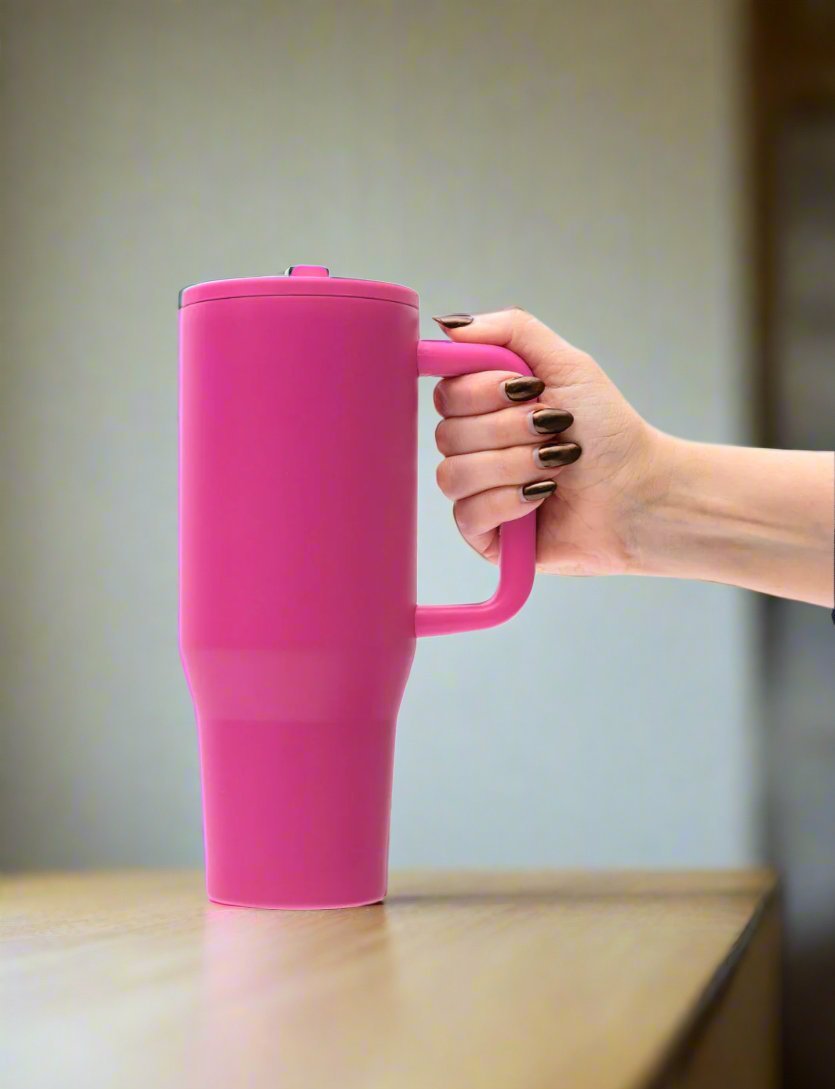 No Spill Tumbler | Hot Pink | 40 oz