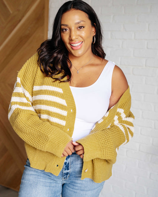 On Top of the World Striped Cardigan