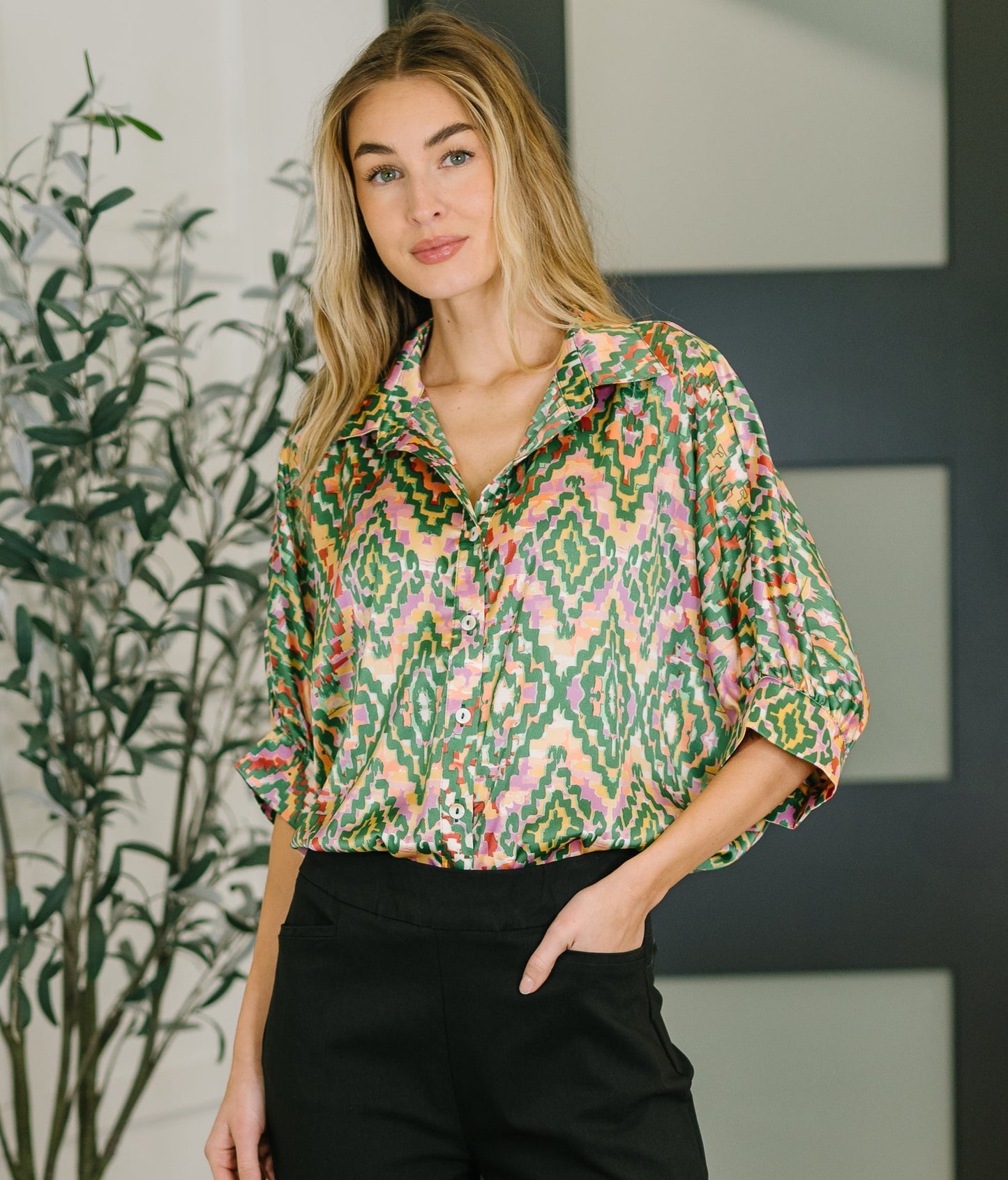 Optical Illusion Blouse