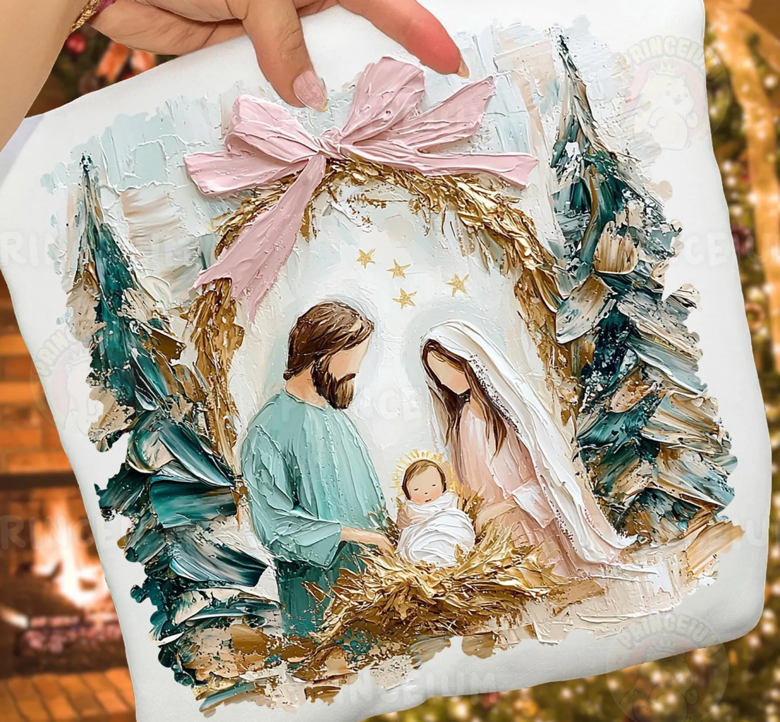 Painted Nativity Graphic Tee or Sweatshirt
