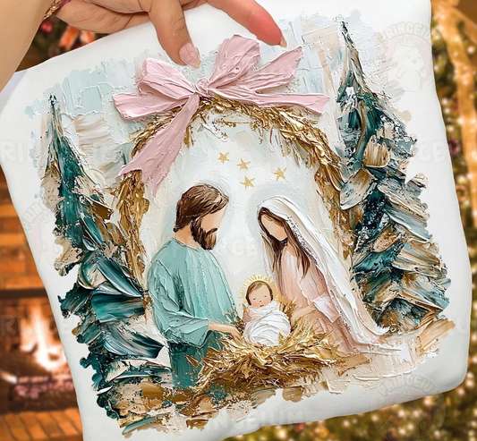 Painted Nativity Graphic Tee or Sweatshirt