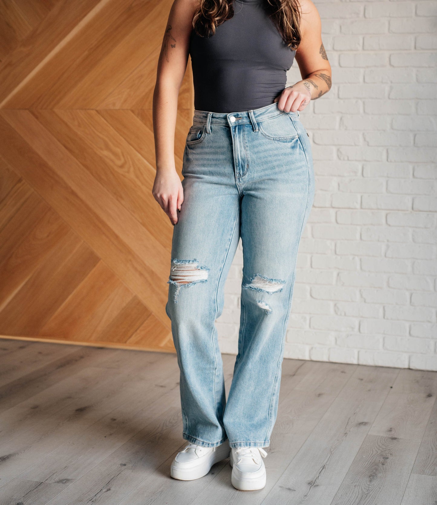 Patricia High-Rise Rigid Magic 90's Straight Jeans | Judy Blue