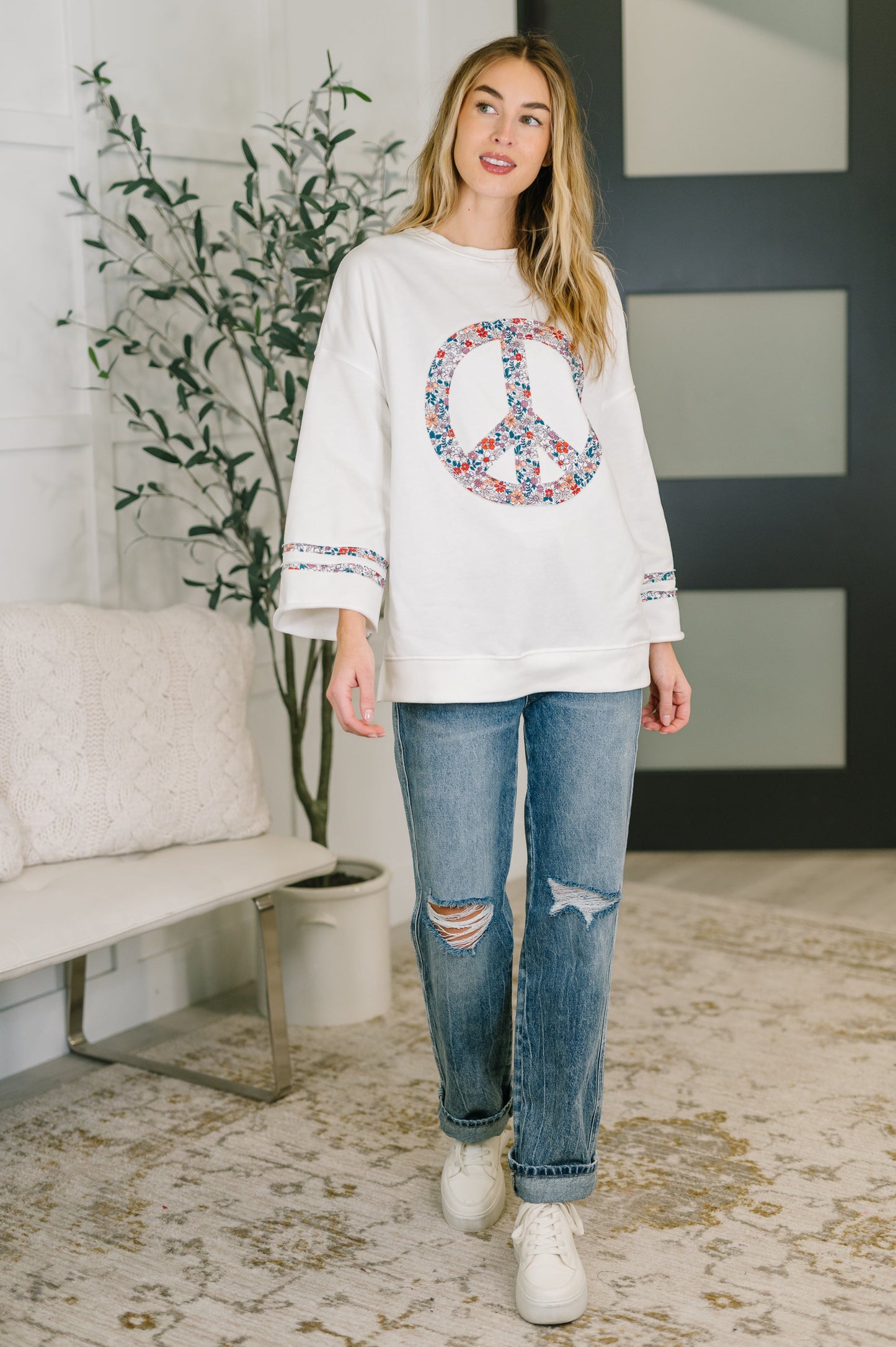 Peace, Love, & Flowers Top