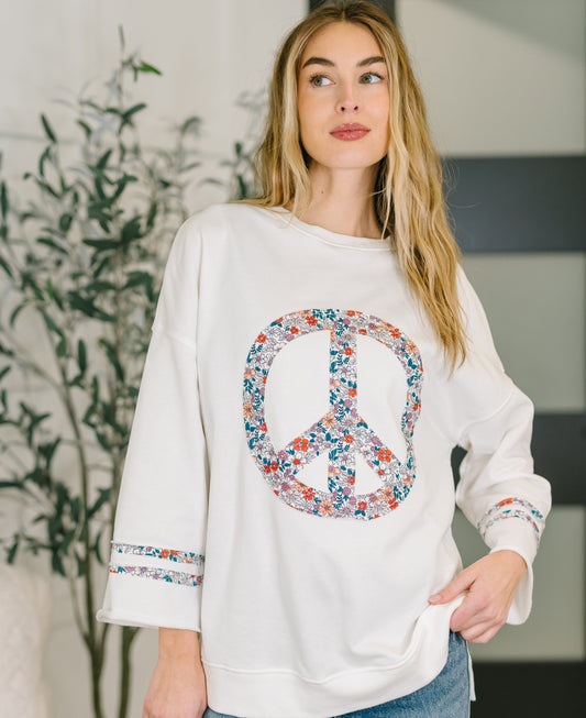 Peace, Love, & Flowers Top