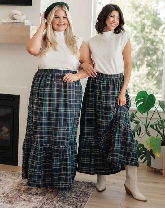 Plaid Perfection Maxi Skirt