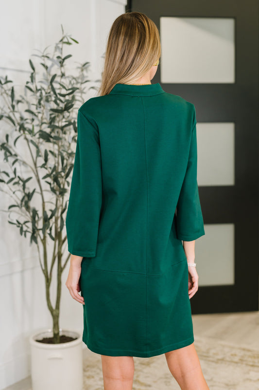 Portfolio Dress | Hunter Green