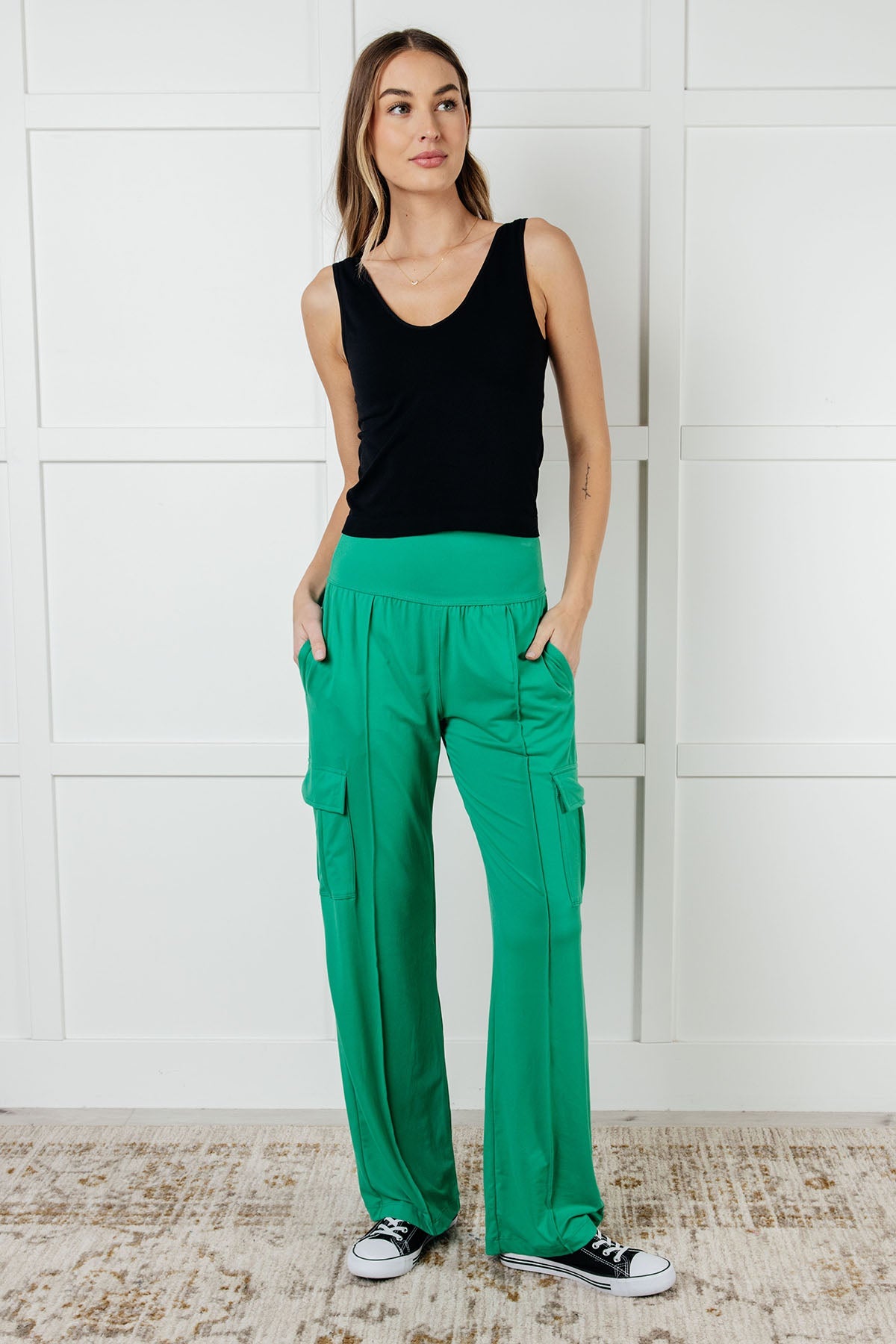 Race to Relax Cargo Pants | Emerald Green