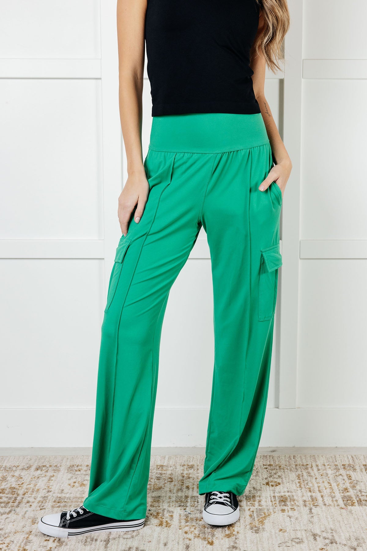 Race to Relax Cargo Pants | Emerald Green