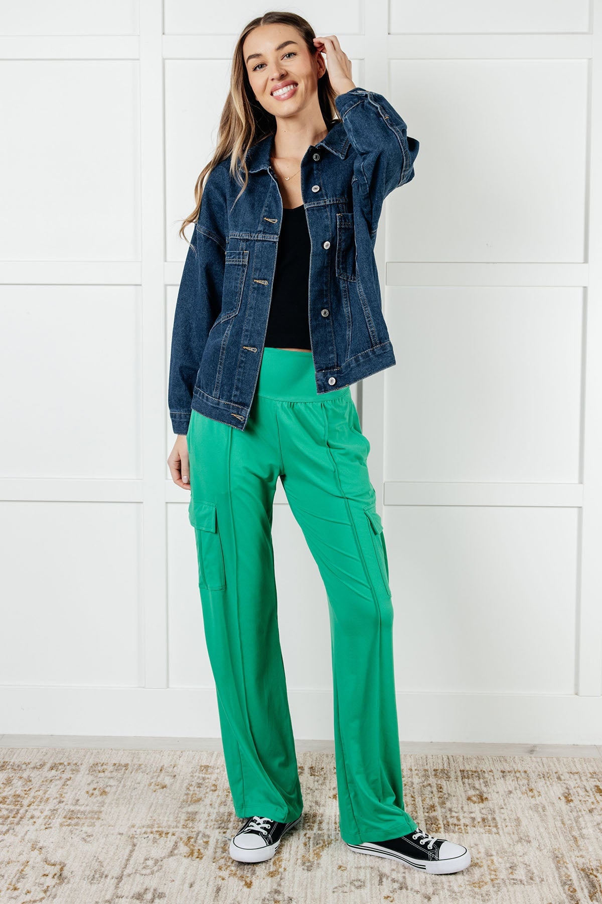 Race to Relax Cargo Pants | Emerald Green