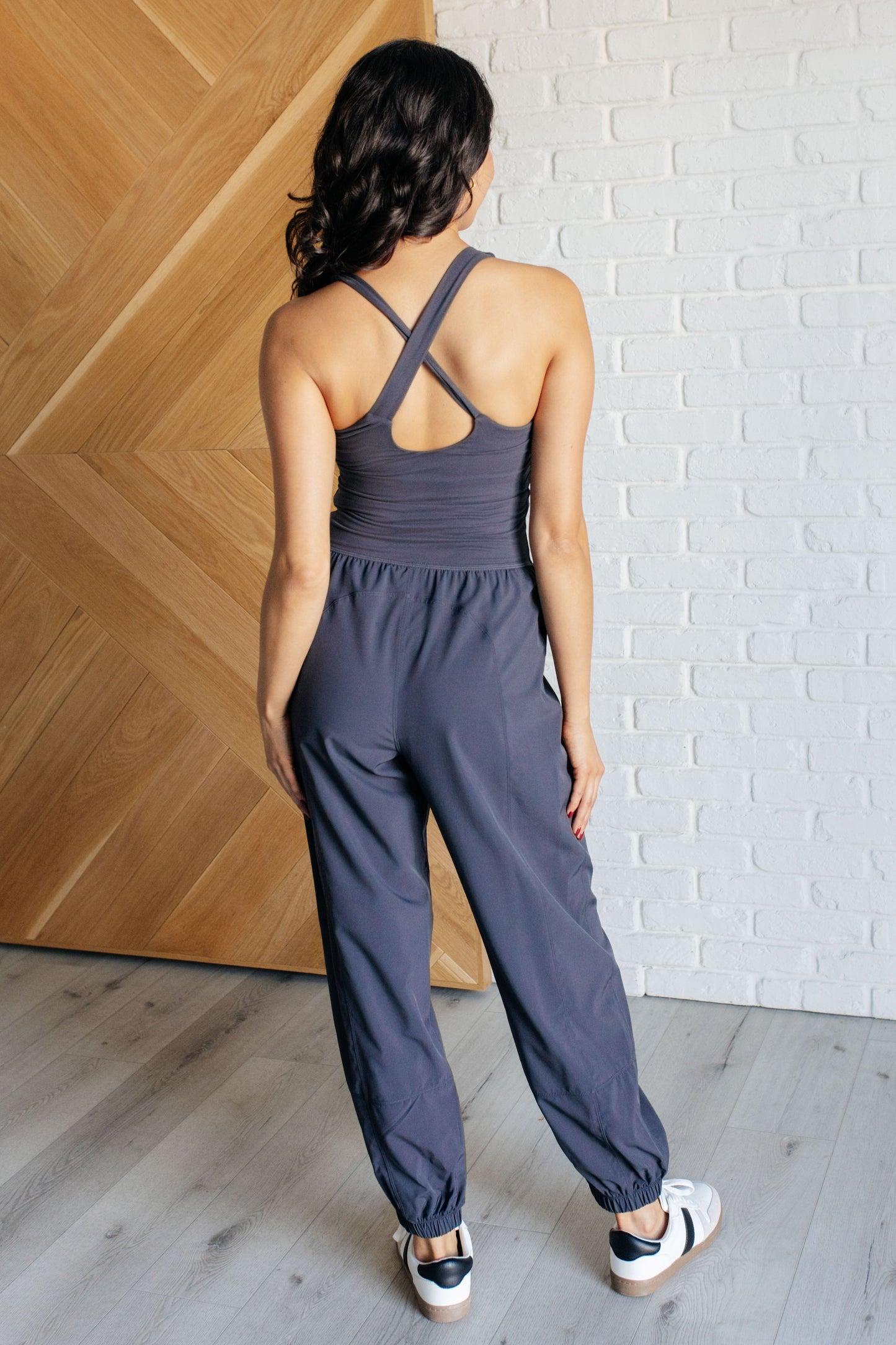 Raising Heart Rates Jumpsuit | Charcoal