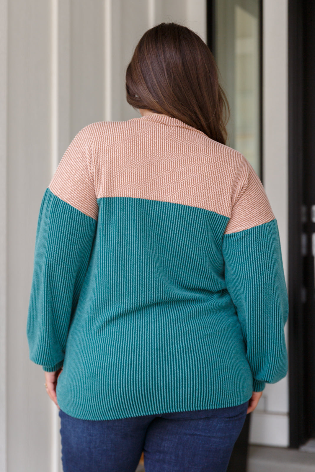 Retro & Ribbed Floral Top