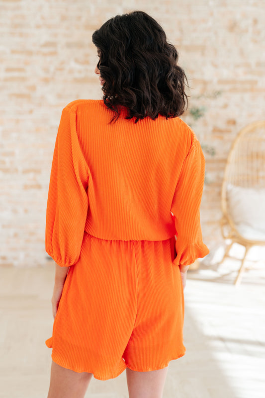 Roll With me Romper | Tangerine