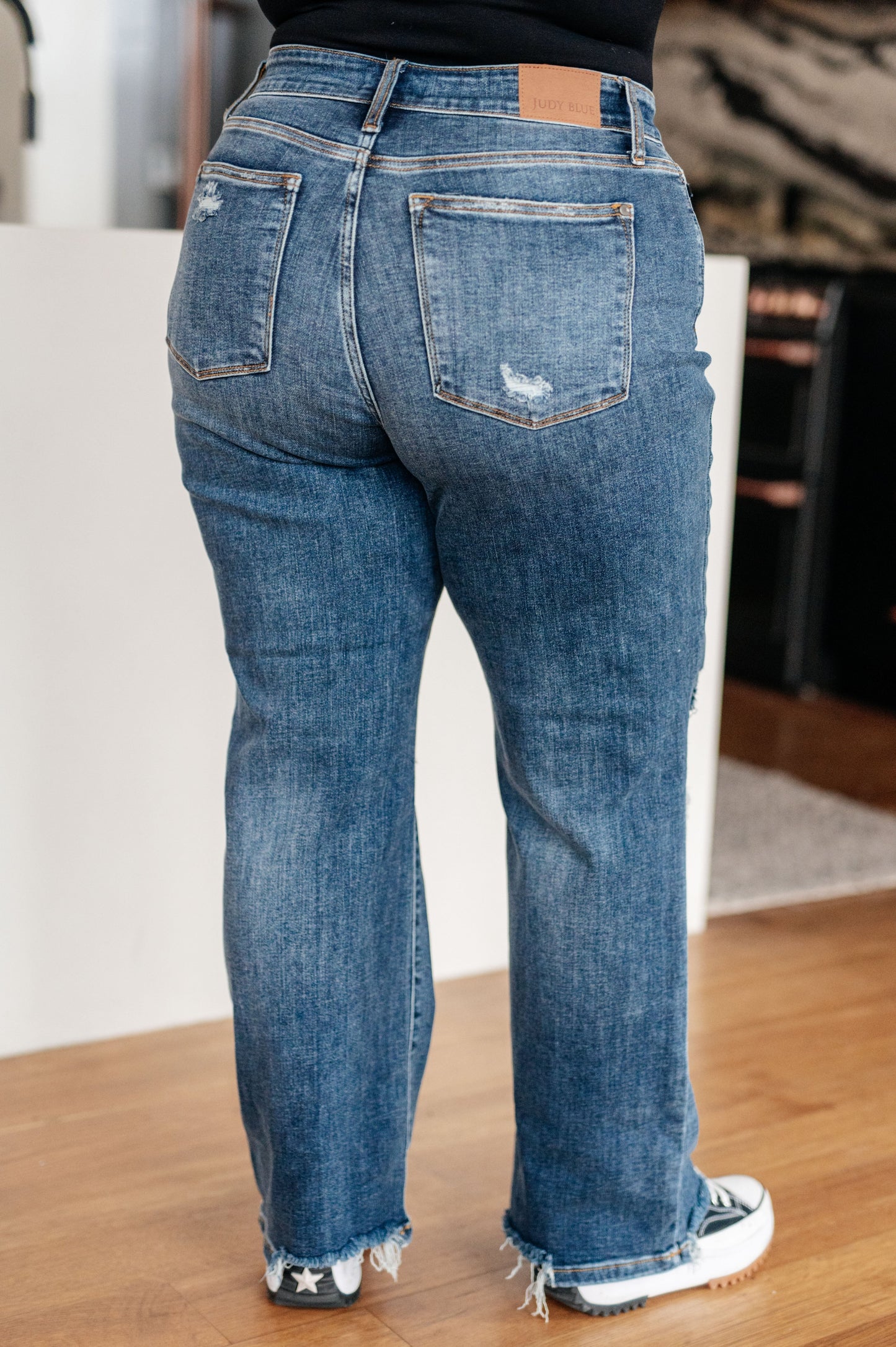 Rose High-Rise 90's Straight Jeans | Judy Blue