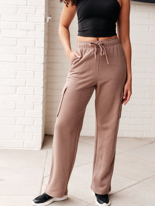 Run, Don't Walk Cargo Sweatpants | Smokey Brown