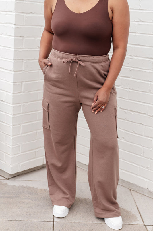 Run, Don't Walk Cargo Sweatpants | Smokey Brown