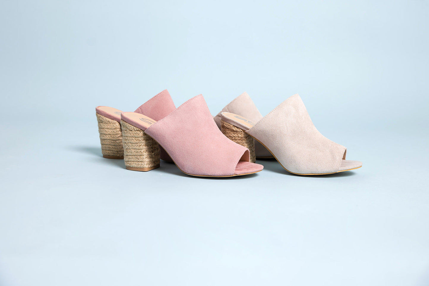 Helena Sandals | Blush Suede