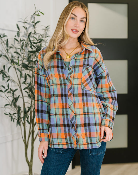 Rustic Rhythm Plaid Top