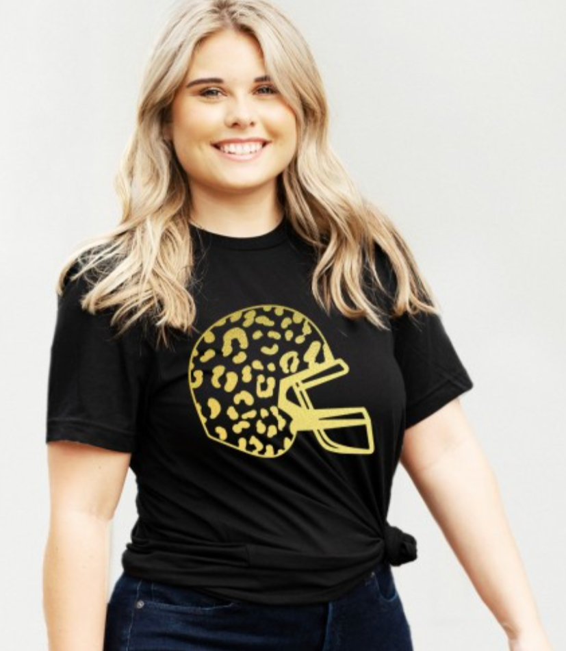 Leopard Helmet Graphic Tee