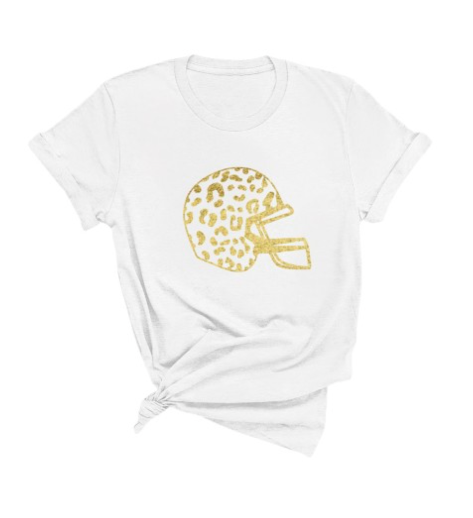 Leopard Helmet Graphic Tee