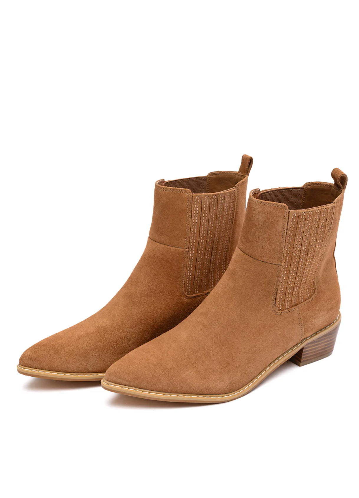 Leonor Suede Ankle Boots | Tan